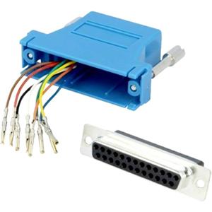 encitech DA25-SMJ8-K-B-RC D-sub adapter D-sub bus 25-polig - RJ45-bus 8p8c 1 stuk(s)