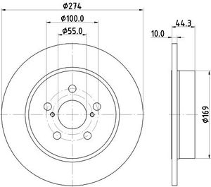 Remschijf PRO 8DD355134411