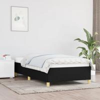 Bedframe zonder matras 100x200 cm stof zwart