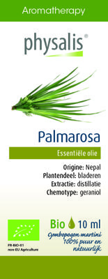 Physalis Aromatherapy Essentiële Oliën Palmarosa Olie 10ml