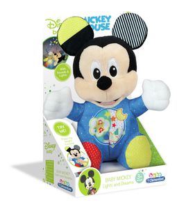 Clementoni knuffel met muziek en licht Mickey Mouse blauw