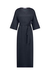 Studio Anneloes Kim Poplin Dress 11526 Lange Jurken 6900 Dark Blue