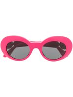 Versace Kids lunettes de soleil à monture ovale - Rose