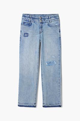Broek met dubbele tailleband - BLUE - 32 Broek met dubbele tailleband - BLUE - 32