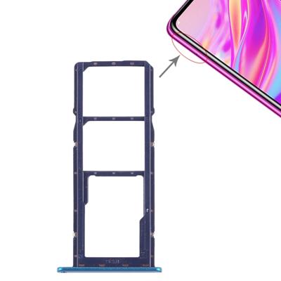 2 x SIM kaarthouder / Micro SD-kaart lade voor Huawei genieten van 9 (blauw)