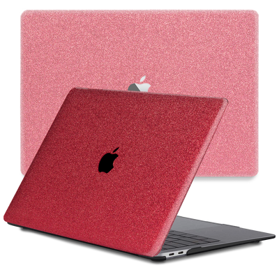 Lunso MacBook Pro 16 inch (2019) cover hoes - case - Glitter Rood