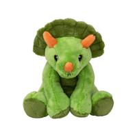 Pluche knuffel dinosaurus Triceratops - 20 cm - Speelgoed knuffeldieren - dinosauriers