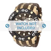 Invicta horlogeband 0916 Subaqua Rubber Bruin 32mm