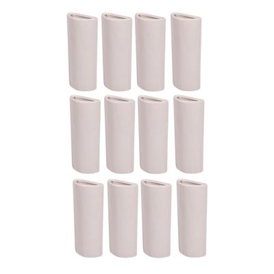 Radiator bak luchtbevochtiger - 12x stuks - waterverdamper - wit - keramiek