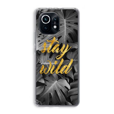 Stay wild: Xiaomi Mi 11 Transparant Hoesje