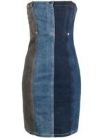 MOSCHINO JEANS jupe en jean à design superposé - Bleu