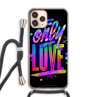 Only Love: iPhone 11 Pro Max Transparant Hoesje met koord