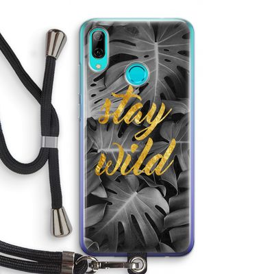 Stay wild: Huawei P Smart (2019) Transparant Hoesje met koord