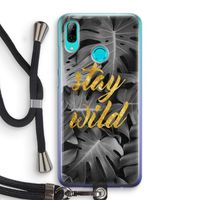 Stay wild: Huawei P Smart (2019) Transparant Hoesje met koord