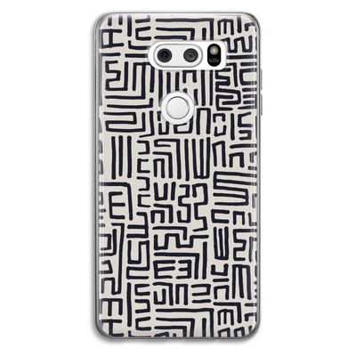 Moroccan Print: LG V30 Transparant Hoesje