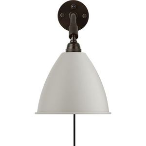 Gubi Bestlite BL7 Ø16 Wandlamp - Zwart & Mat wit