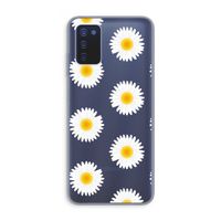 Margrietjes: Samsung Galaxy A03s Transparant Hoesje Margrietjes: Samsung Galaxy A03s Transparant Hoesje