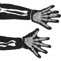 Skelet / geraamte handschoenen voor kinderen - thumbnail