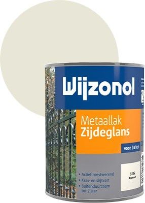 Wijzonol Metaallak Zijdeglans 9235 Roomwit