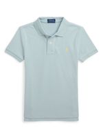 POLO RALPH LAUREN KIDS polo en coton à logo brodé - Bleu