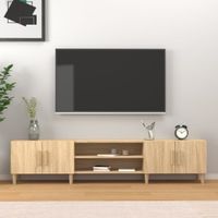 Tv-meubel 180x31,5x40 cm bewerkt hout sonoma eikenkleurig