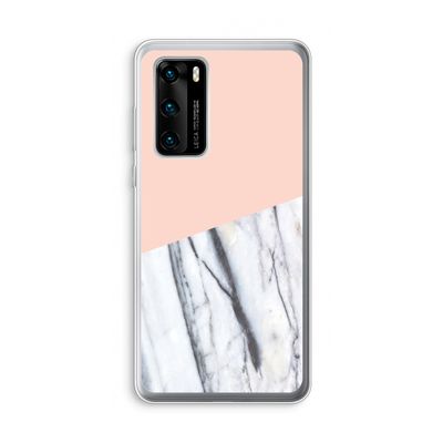 A touch of peach: Huawei P40 Transparant Hoesje