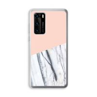 A touch of peach: Huawei P40 Transparant Hoesje