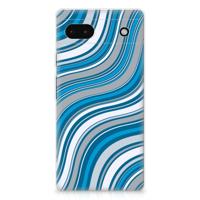 Google Pixel 6A | TPU bumper | Waves Blue Google Pixel 6A | TPU bumper | Waves Blue