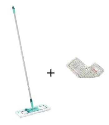 Leifheit vloerwisser hausrein (overtrek micro duo) + Leifheit Hausrein vloerwisserovertrek cotton plus