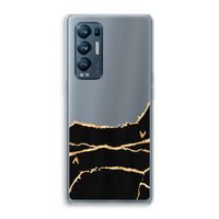 Gouden marmer: Oppo Find X3 Neo Transparant Hoesje