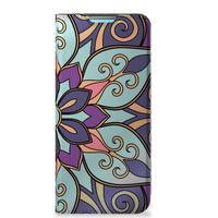 Xiaomi Redmi 10 Smart Cover Purple Flower