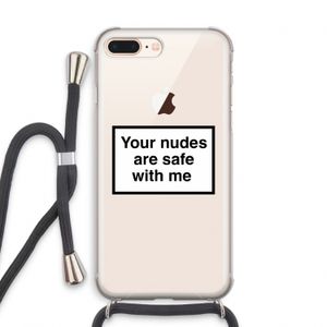 Safe with me: iPhone 7 PLUS Transparant Hoesje met koord