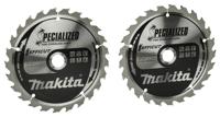 Makita Accessoires Twin-Pack Cirkelzaagblad Hout | Efficut 165x20x1,4 25T 23g - B-62985-2
