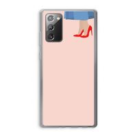 High heels: Samsung Galaxy Note 20 / Note 20 5G Transparant Hoesje