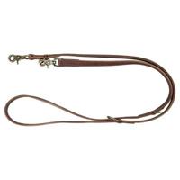 TRIXIE HONDENRIEM RUSTIC VERSTELBAAR VETLEER DONKERBRUIN