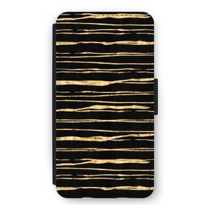 Gouden strepen: iPhone 12 mini Flip Hoesje