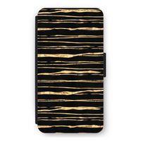 Gouden strepen: iPhone 12 mini Flip Hoesje