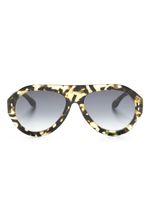 Isabel Marant Eyewear lunettes de soleil à monture oversize - Jaune