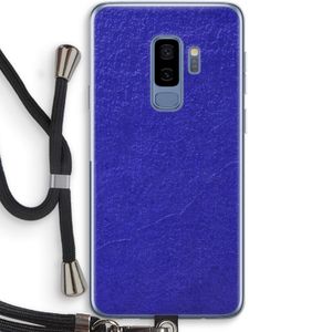 Majorelle Blue: Samsung Galaxy S9 Plus Transparant Hoesje met koord