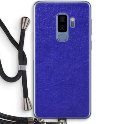 Majorelle Blue: Samsung Galaxy S9 Plus Transparant Hoesje met koord