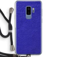 Majorelle Blue: Samsung Galaxy S9 Plus Transparant Hoesje met koord