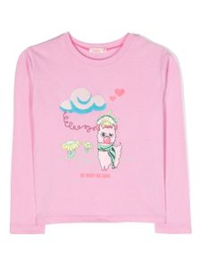 Billieblush t-shirt en coton à sequins - Rose