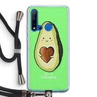 Avocuddle: Huawei P20 Lite (2019) Transparant Hoesje met koord