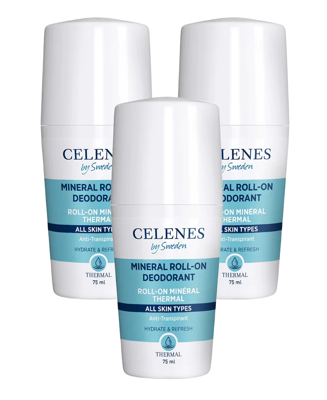 Celenes by Sweden Thermal Minerale Roll-On Deodorant Multiverpakking