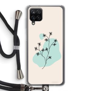 Love your petals: Samsung Galaxy A12 Transparant Hoesje met koord