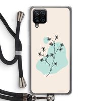 Love your petals: Samsung Galaxy A12 Transparant Hoesje met koord