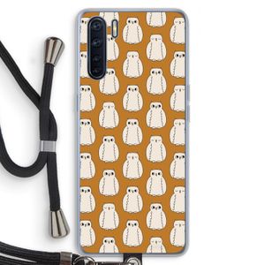 Uilen: Oppo A91 Transparant Hoesje met koord
