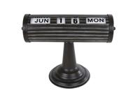 Datumroller Date zwart metaal 24,5x12x18,5cm