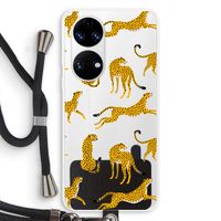 Luipaard: Huawei P50 Transparant Hoesje met koord