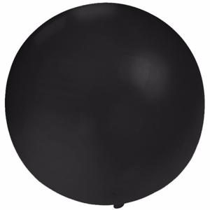 Verjaardagfeest ballonnen - 60 cm - zwart - extra grote ballon - versiering - verjaardag